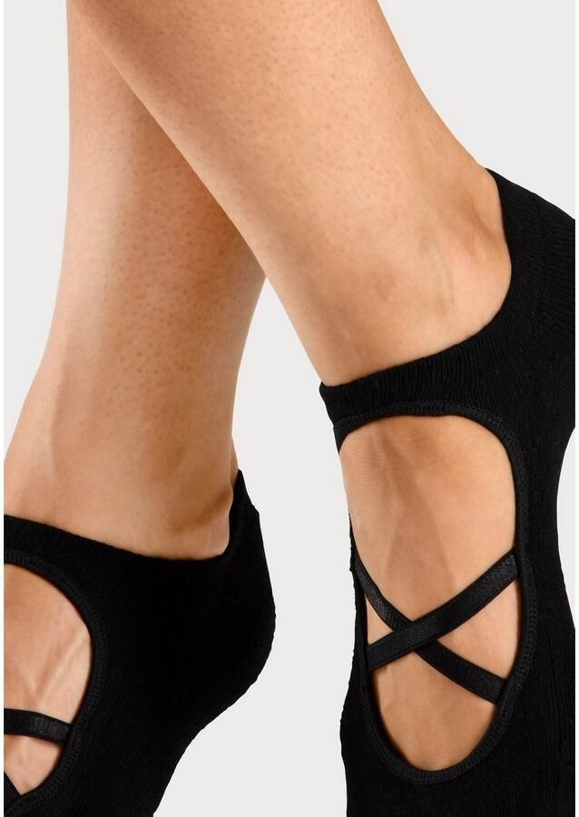 Active by Lascana Kousenvoetjes met elegant gekruiste lipjes (set 3 paar) - Foto 2