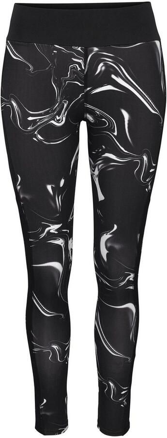 Active by Lascana Legging Black Marble Sportbroek met mesh - Foto 4