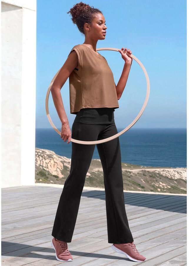 Active by Lascana Legging Brede tailleband en uitlopende benen - Foto 2