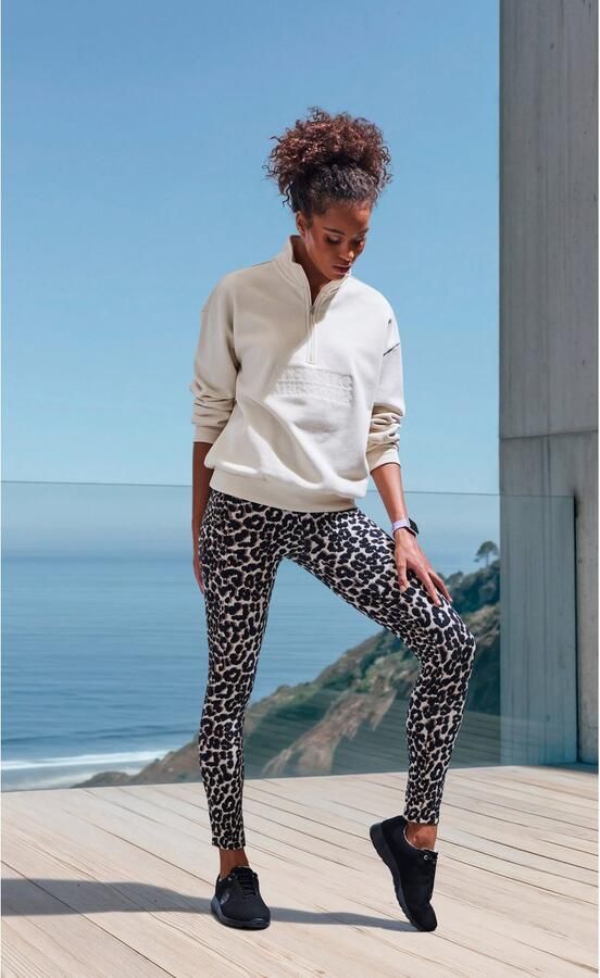 Active by Lascana Legging in luipaardprint met brede boord - Foto 5