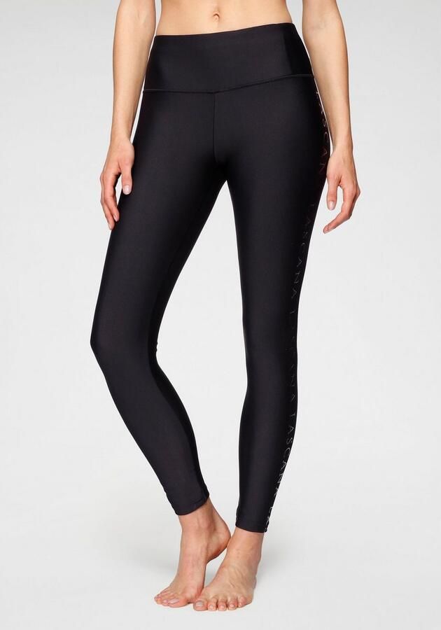 Active by Lascana Legging met glanzend logo-opschrift - Foto 3
