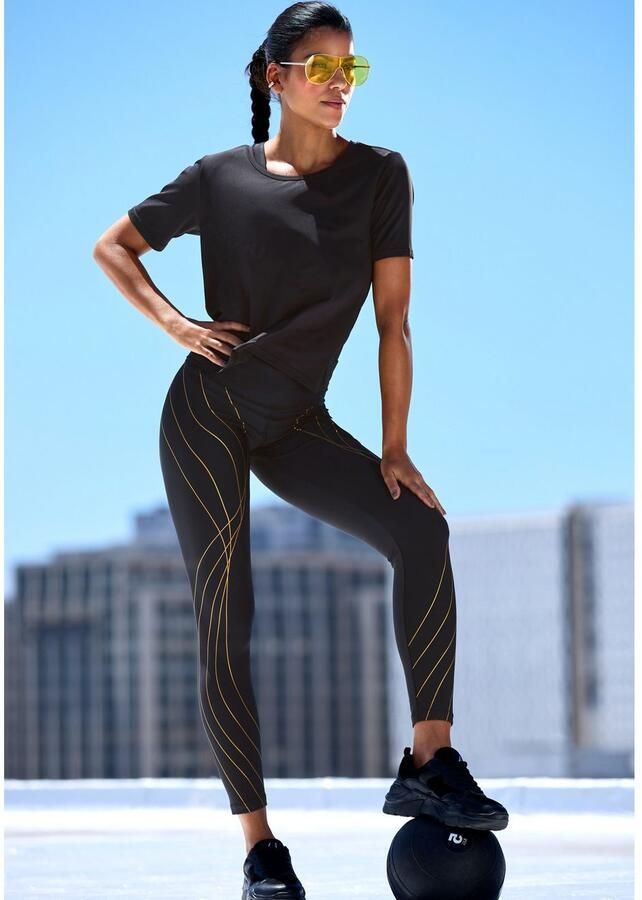 Active by Lascana Legging met glinsterende print sportleggings