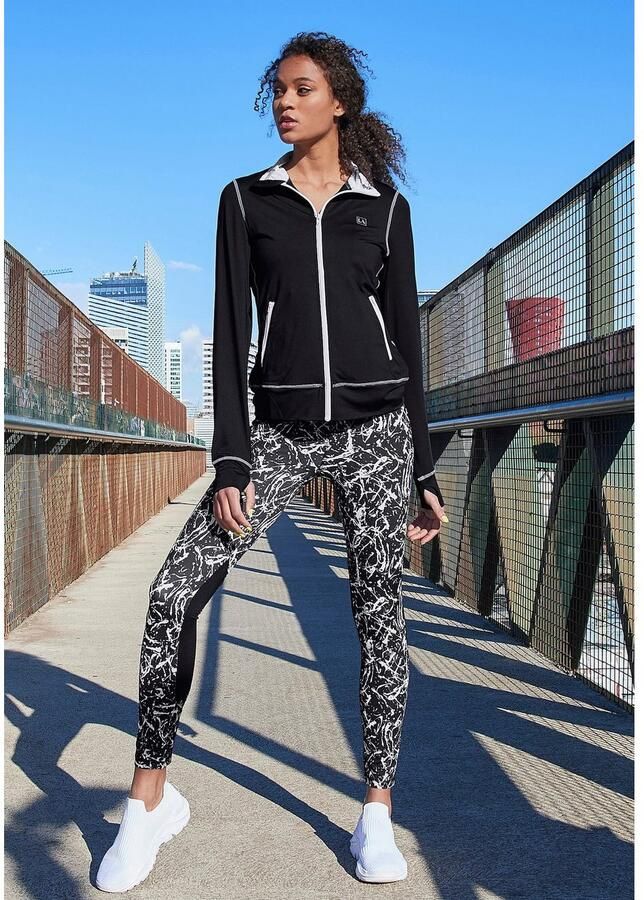 Active by Lascana Legging Splash Sportbroek met allover patroon