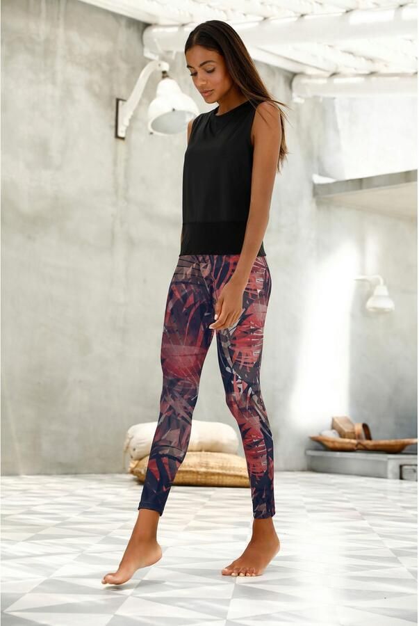 Active by Lascana Legging Tropical met abstracte palmprint loungewear - Foto 3