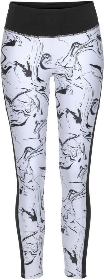 Active by Lascana Legging White Marble in marmer-motief met strepen opzij - Foto 7