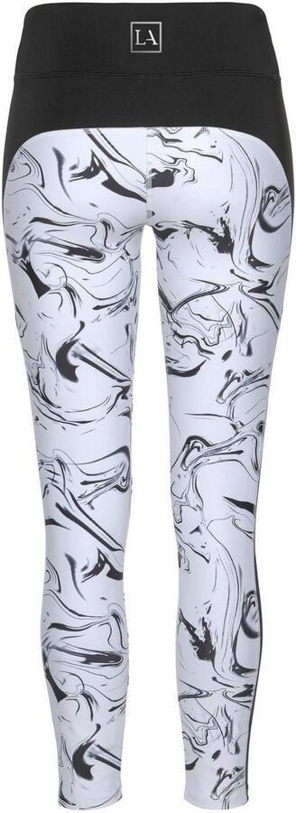 Active by Lascana Legging White Marble in marmer-motief met strepen opzij - Foto 8