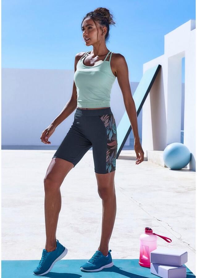 Active by Lascana Short met florale inzetten - Foto 4