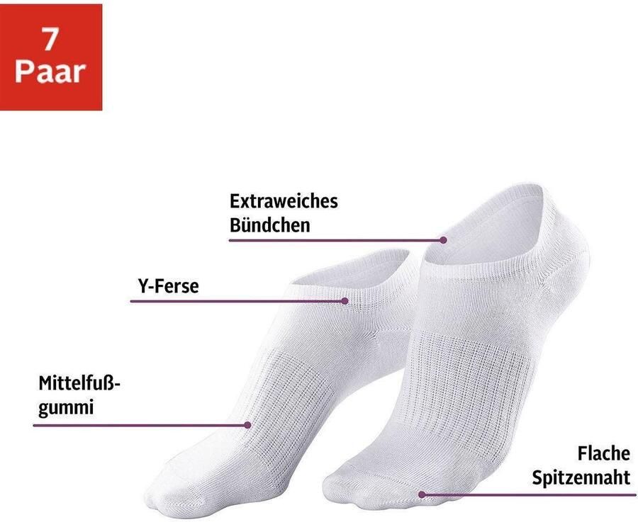 Active by Lascana Sneakersokken met middenvoetelastiek (set 7 paar) - Foto 8