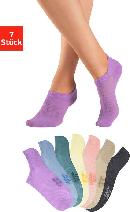 Active by Lascana Sneakersokken met piquéstructuur (set 7 paar) - Foto 7