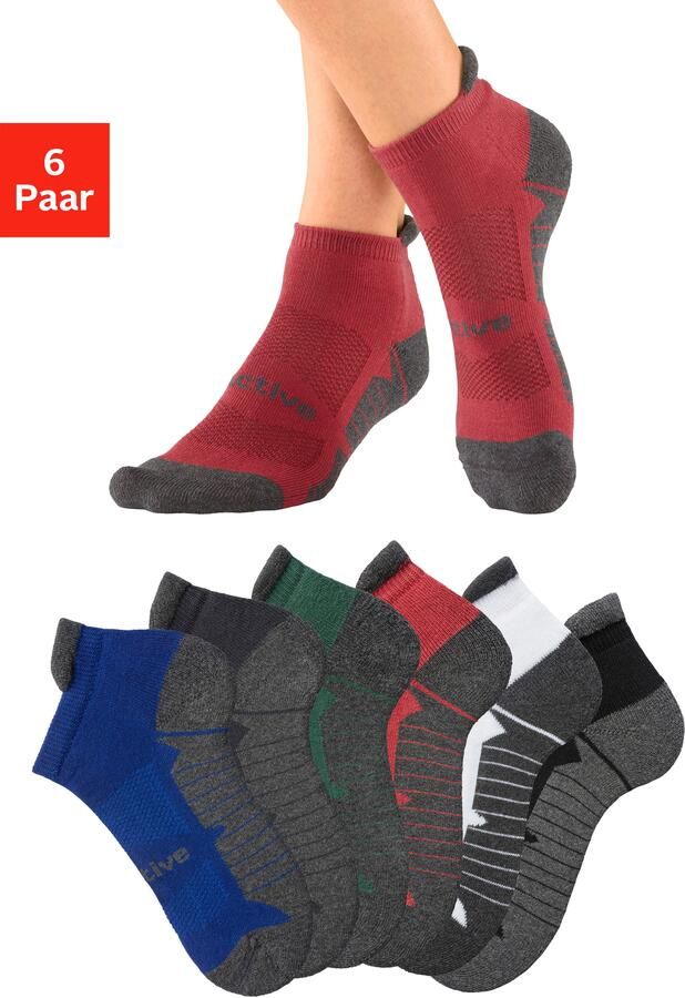 Active by Lascana Sneakersokken met zachte frottézool (set 6 paar) - Foto 11
