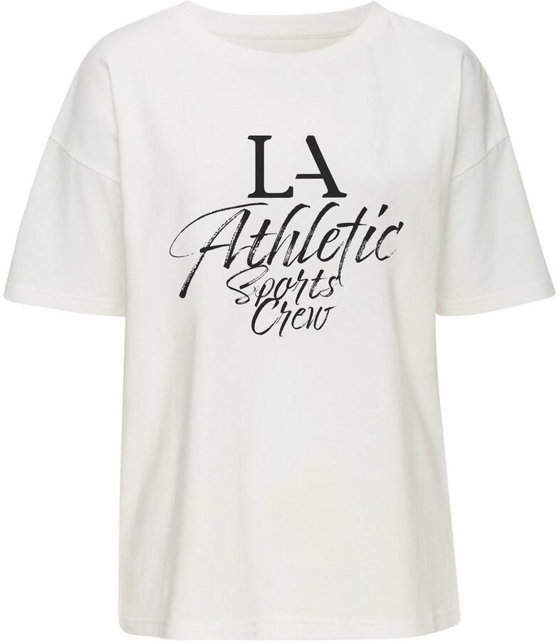Active by Lascana T-shirt in oversized snit met sportieve opdruk - Foto 5