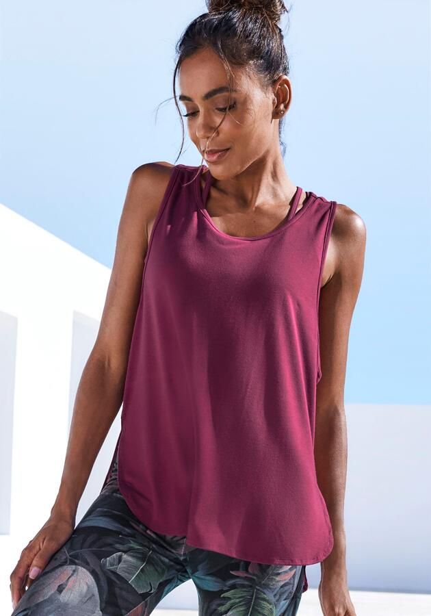 Active by Lascana Tanktop Sporttop met mesh inzet en racerback - Foto 7