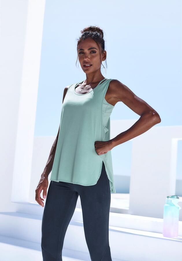 Active by Lascana Tanktop Sporttop met mesh inzet en racerback - Foto 6