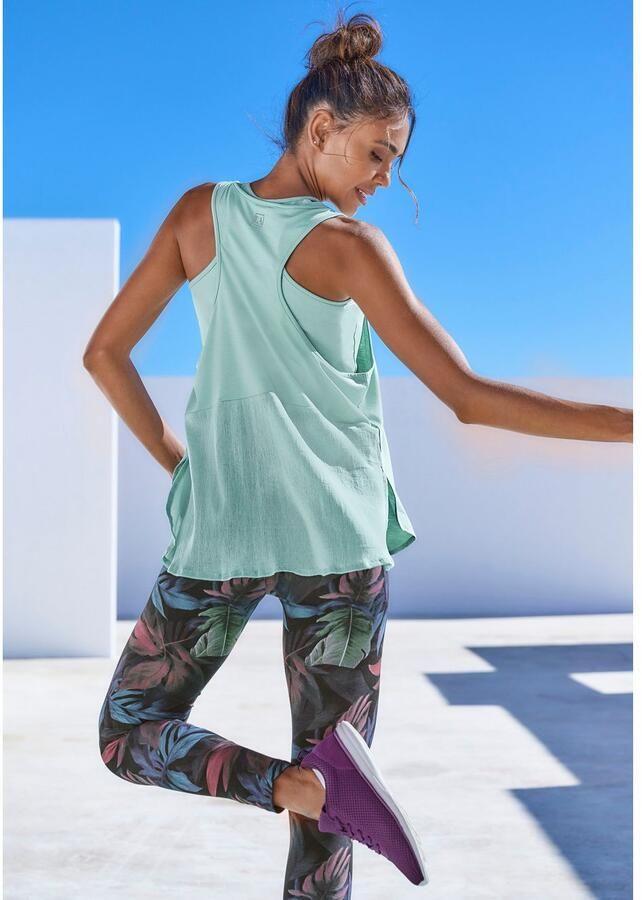 Active by Lascana Tanktop Sporttop met mesh inzet en racerback - Foto 2