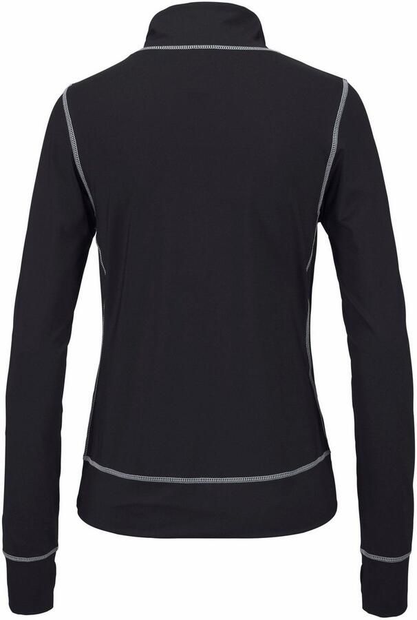 Active by Lascana Trainingsjack Black Marble Trainingsjack met contraststiksels en opstaande kraag - Foto 4