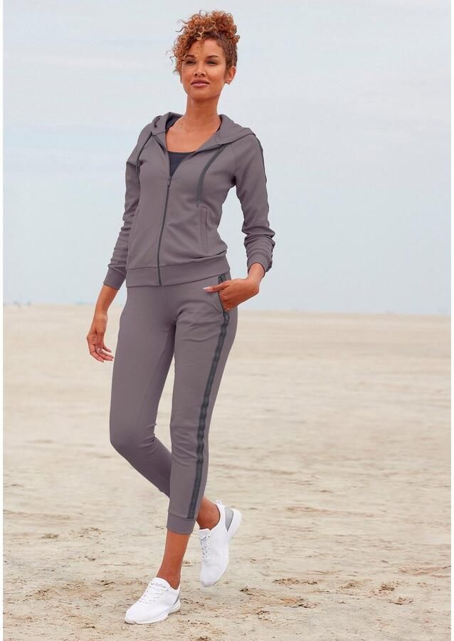 Active by Lascana Trainingsjack met logotape aan de mouwen - Foto 2