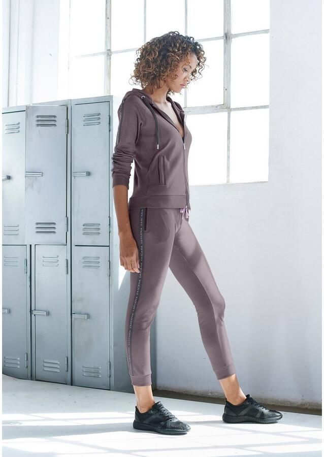 Active by Lascana Trainingsjack met logotape aan de mouwen - Foto 4