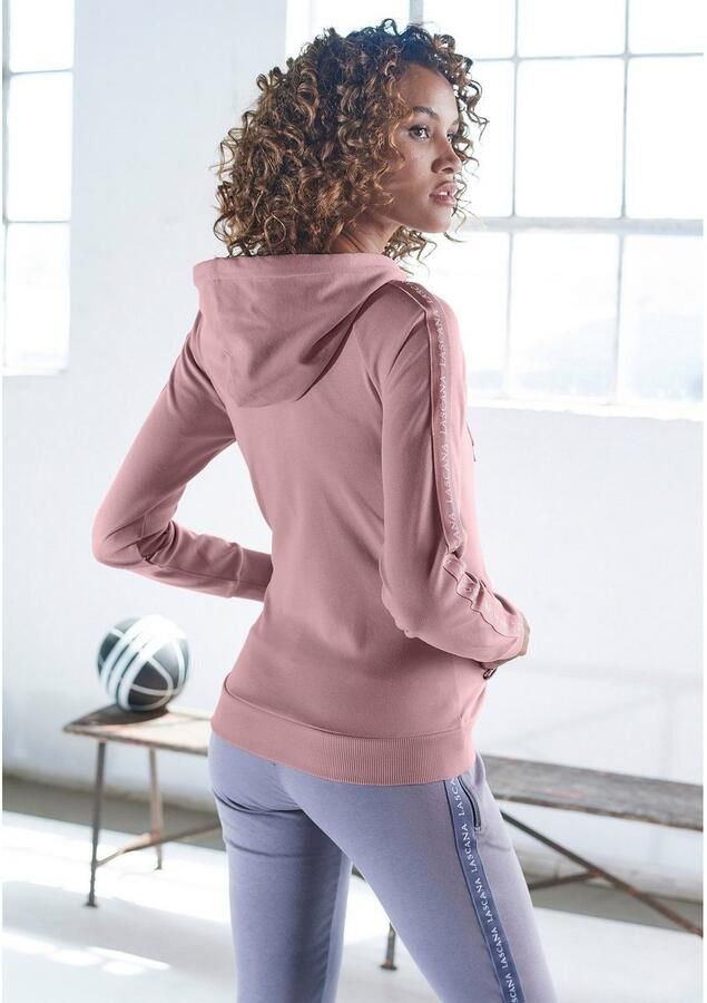 Active by Lascana Trainingsjack met logotape aan de mouwen - Foto 4