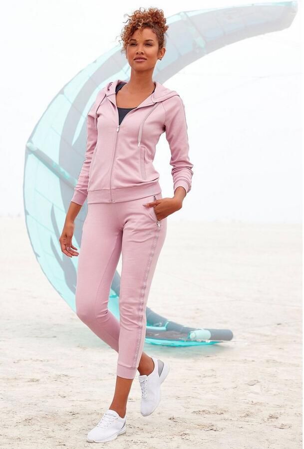 Active by Lascana Trainingsjack met logotape aan de mouwen - Foto 7