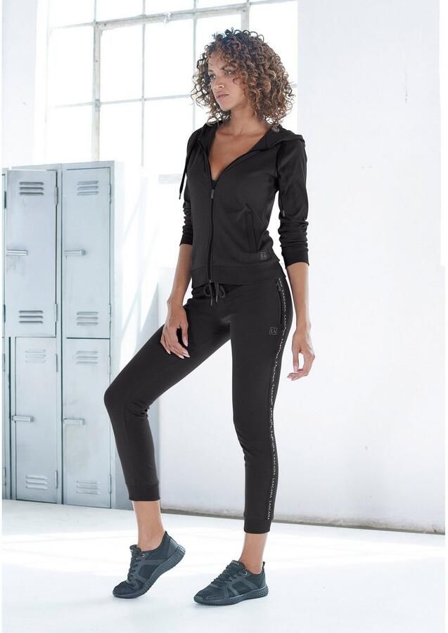 Active by Lascana Trainingsjack met logotape aan de mouwen - Foto 3