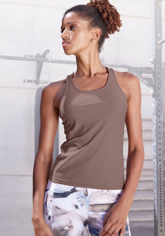 Active by Lascana Functioneel shirt met cut-out achter