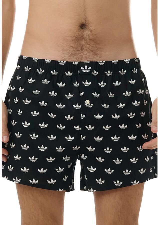 Adidas Originals Boxershort Comfort Cotton Woven Katoen wijd elastiek all-over print zacht ademend (Set van 2) - Foto 2