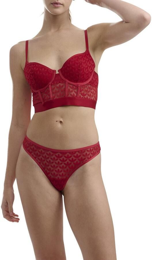 Adidas Originals Bustier Logo-kant vrouwelijk elastisch met beugel - Foto 4