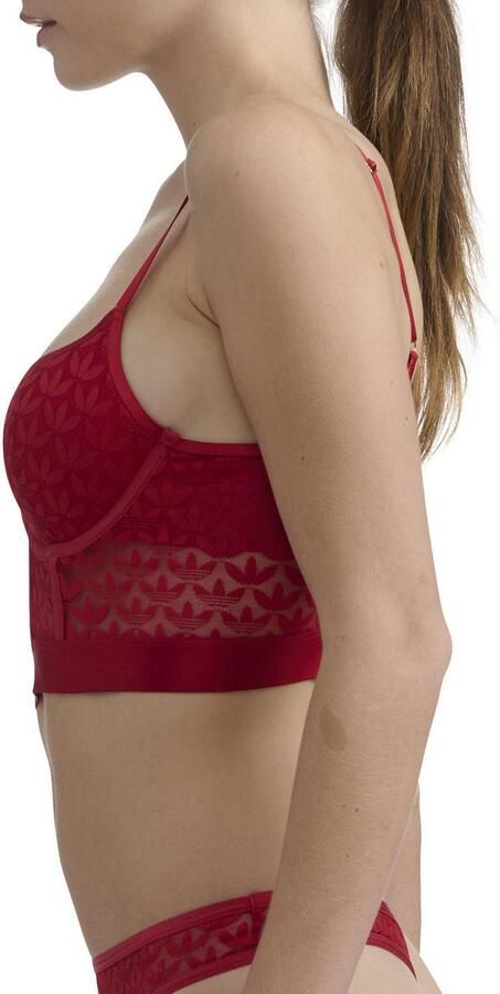 Adidas Originals Bustier Logo-kant vrouwelijk elastisch met beugel - Foto 5