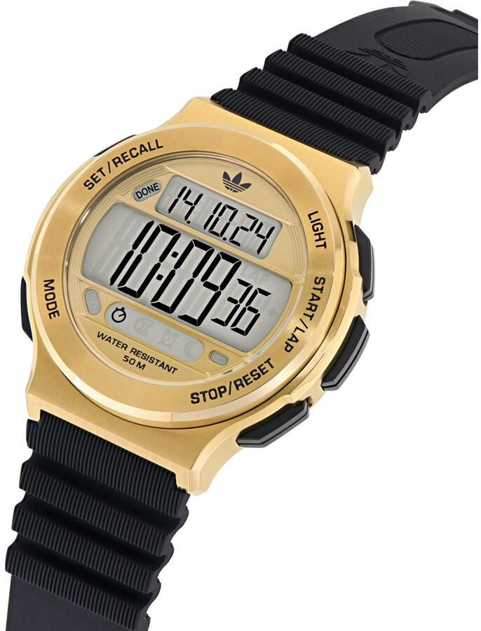 Adidas Originals Chronograaf EXPRESSION THREE DIGITAL Quartzhorloge polshorloge herenhorloge dameshorloge siliconen armband stopfunctie - Foto 5