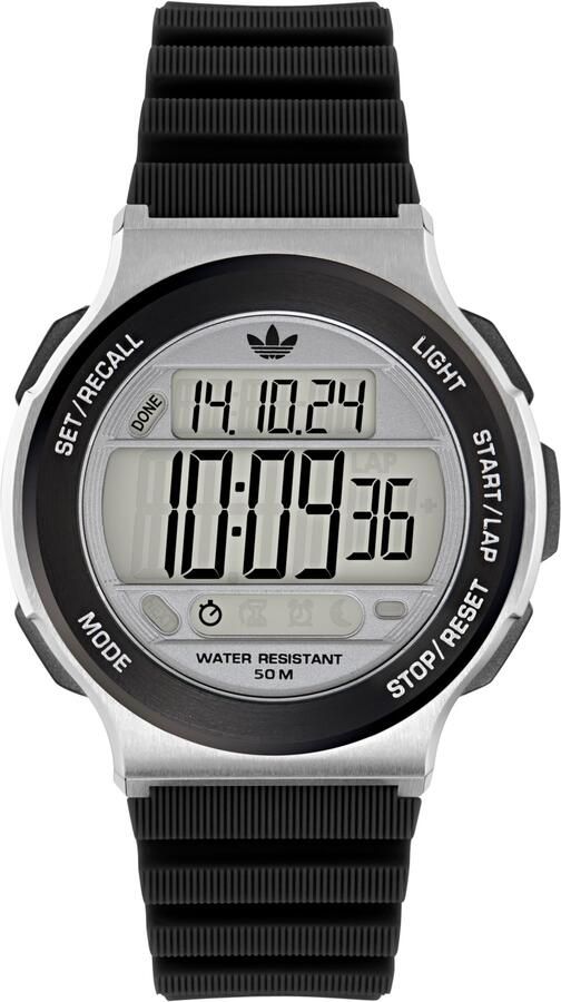 Adidas Originals Chronograaf EXPRESSION THREE DIGITAL Quartzhorloge polshorloge herenhorloge dameshorloge siliconen armband stopfunctie - Foto 6