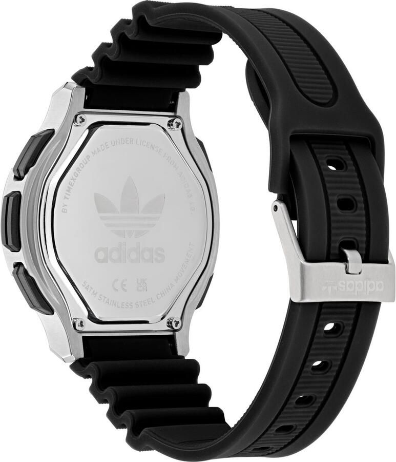 Adidas Originals Chronograaf EXPRESSION THREE DIGITAL Quartzhorloge polshorloge herenhorloge dameshorloge siliconen armband stopfunctie - Foto 3