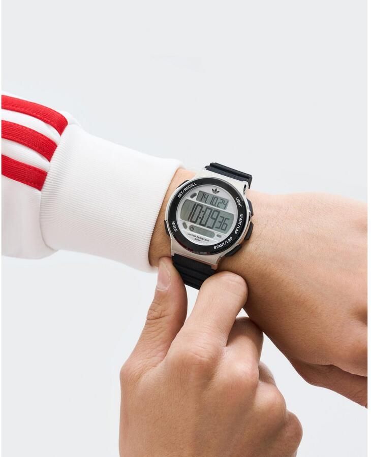 Adidas Originals Chronograaf EXPRESSION THREE DIGITAL Quartzhorloge polshorloge herenhorloge dameshorloge siliconen armband stopfunctie - Foto 4