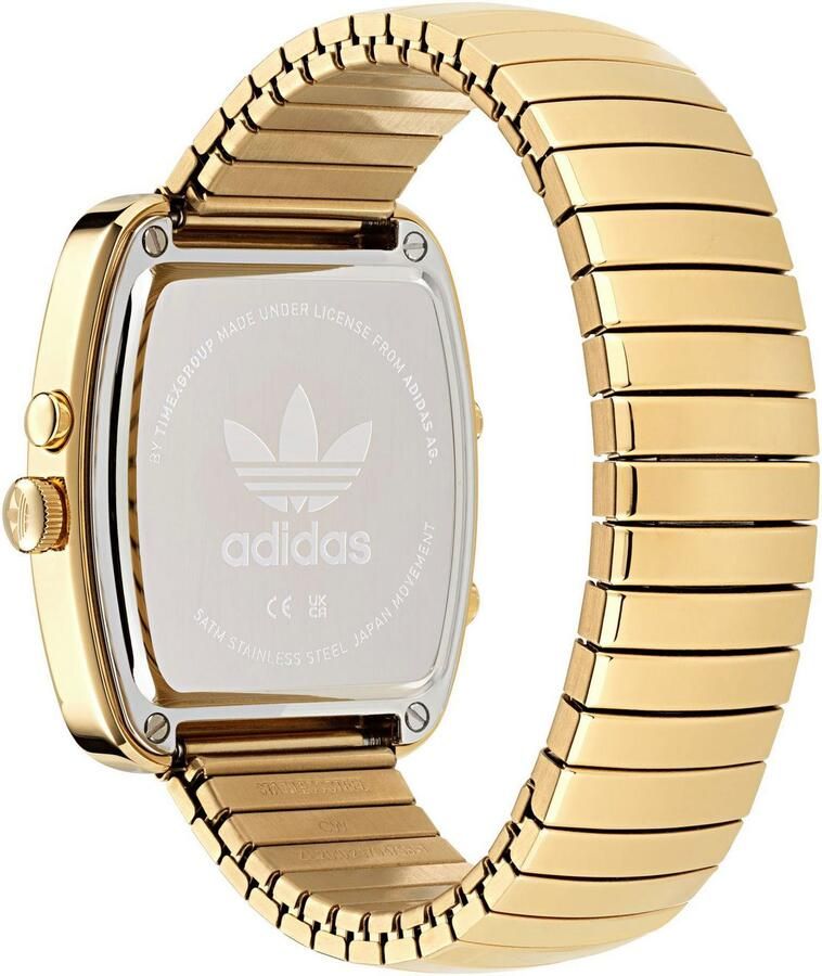 Adidas Originals Chronograaf RETRO WAVE THREE Armbandhorloge herenhorloge dameshorloge roestvrij staal armband stopwatchfunctie digitaal - Foto 4