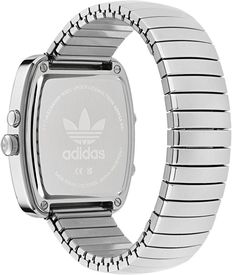 Adidas Originals Chronograaf RETRO WAVE THREE Armbandhorloge herenhorloge dameshorloge roestvrij staal armband stopwatchfunctie digitaal - Foto 4