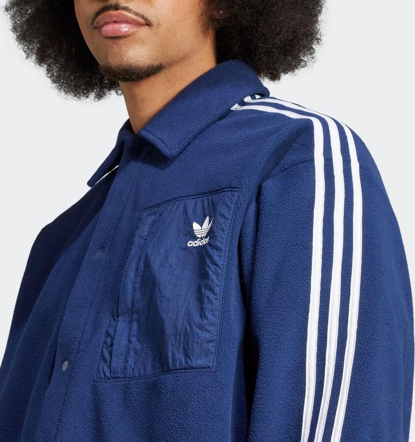 Adidas Adicolor Polar Fleece Overhemd Blauw- Heren Blauw
