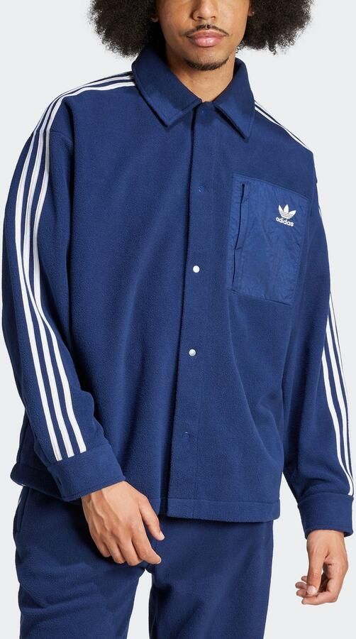 Adidas Adicolor Polar Fleece Overhemd Blauw- Heren Blauw - Foto 3