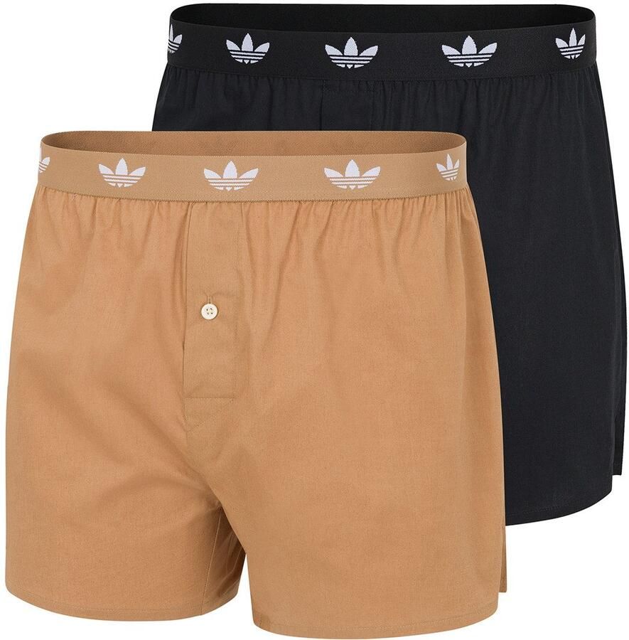 Adidas Originals Geweven boxershort Comfort Cotton Woven Katoen wijd elastische band gulp met knoop (Set van 2) - Foto 7