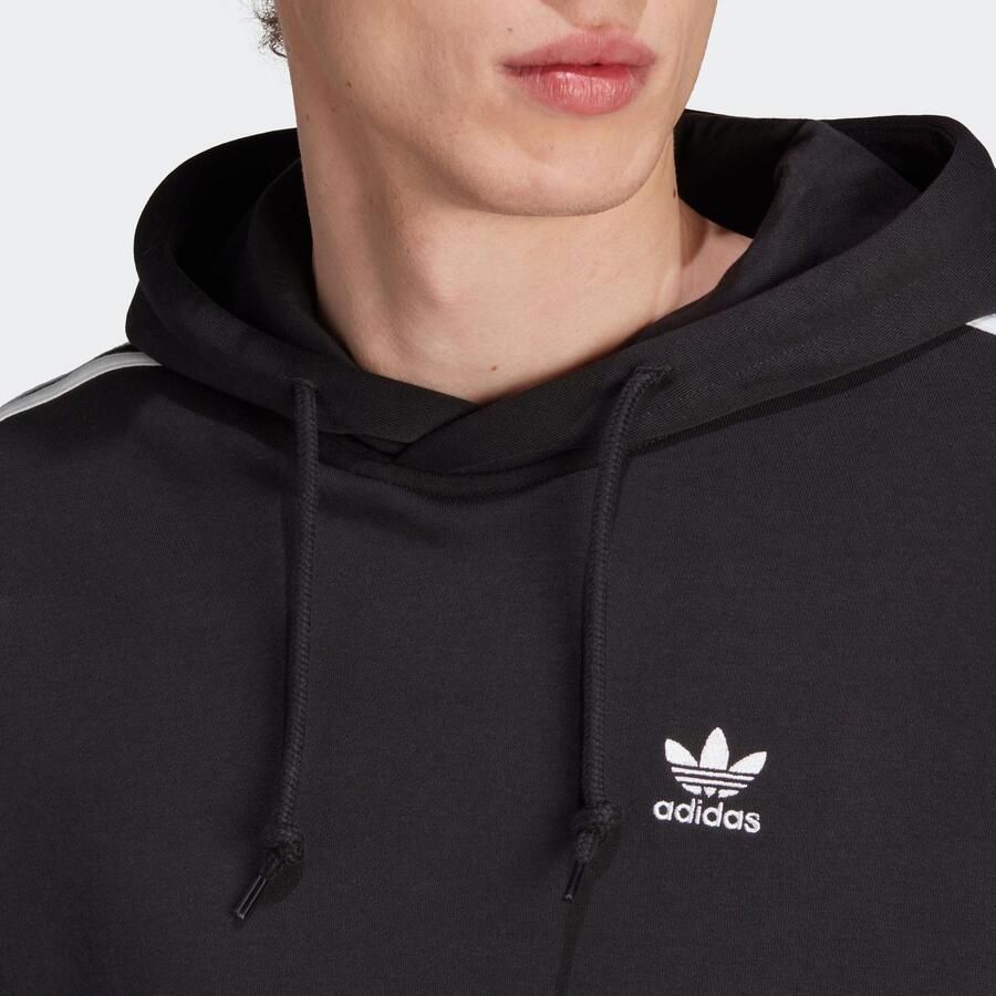 Adidas Originals Klassieke 3-Stripes Hoodie Zwart Black Heren