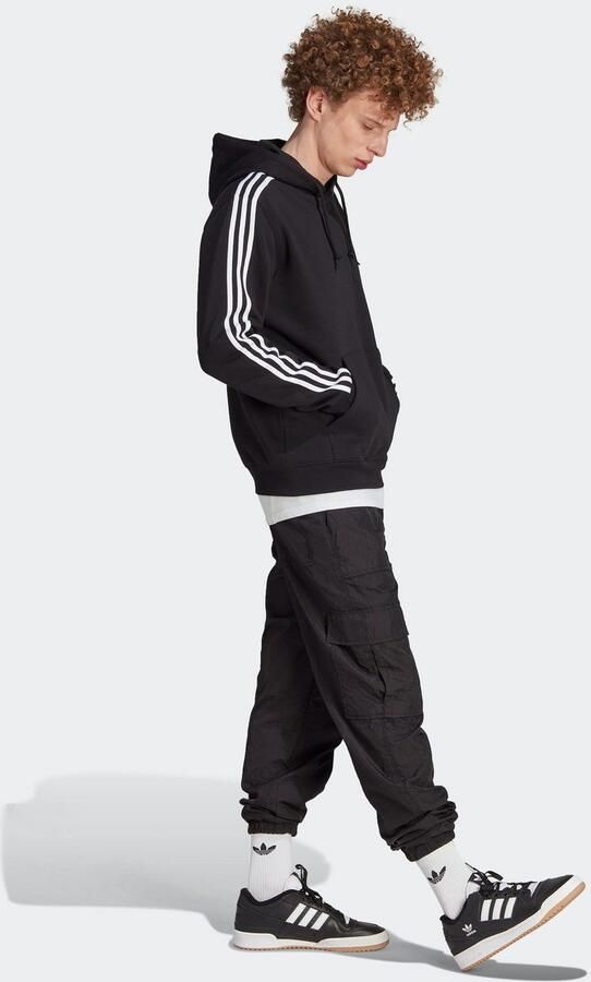 Adidas Originals Klassieke 3-Stripes Hoodie Zwart Black Heren - Foto 4