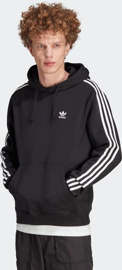 Adidas Originals Klassieke 3-Stripes Hoodie Zwart Black Heren - Foto 8