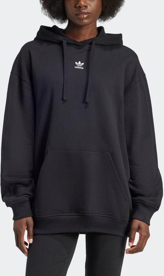 Adidas Originals Essentials Loose French Terry Hoodie Zwart- Dames Zwart - Foto 7