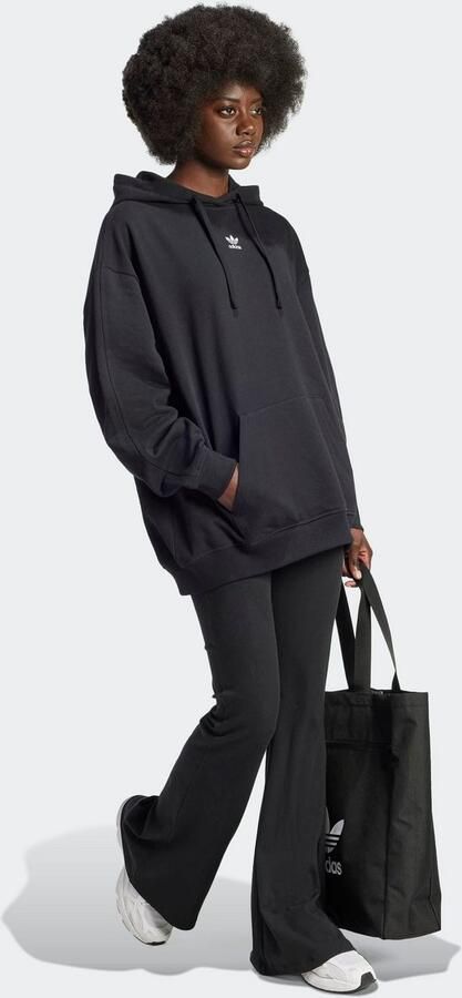 Adidas Originals Essentials Loose French Terry Hoodie Zwart- Dames Zwart - Foto 5