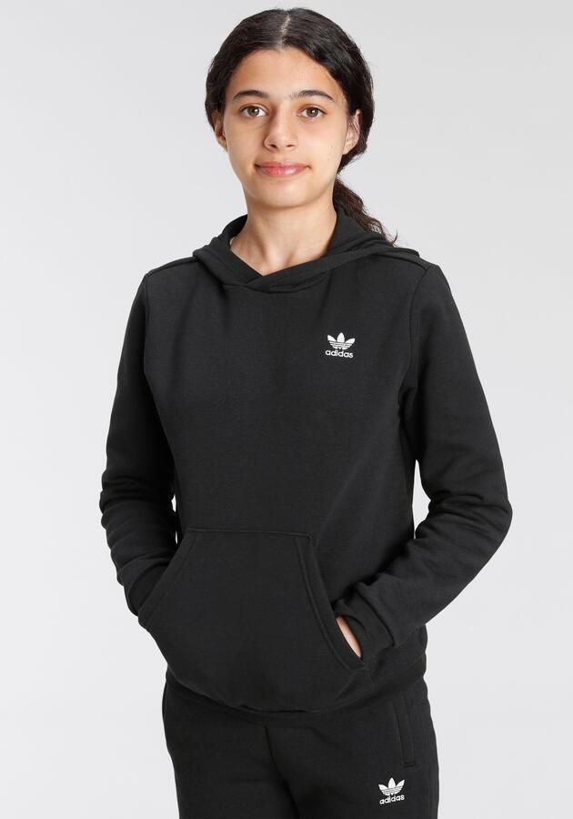Adidas Originals Adicolor fleece hoodie zwart wit Sweater Logo 128 - Foto 11
