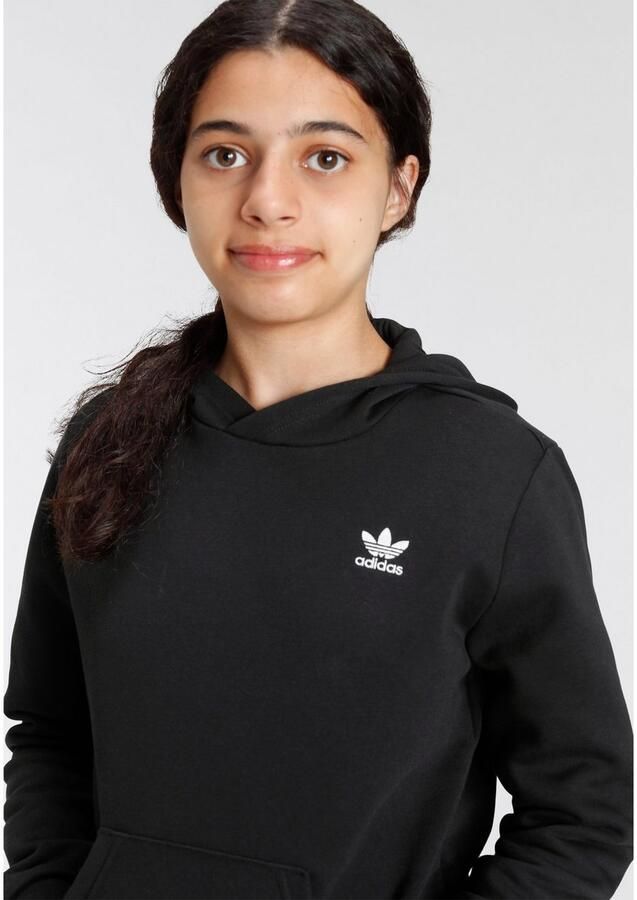 Adidas Originals Adicolor fleece hoodie zwart wit Sweater Logo 128 - Foto 6