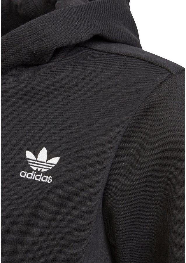 Adidas Originals Adicolor fleece hoodie zwart wit Sweater Logo 128 - Foto 5