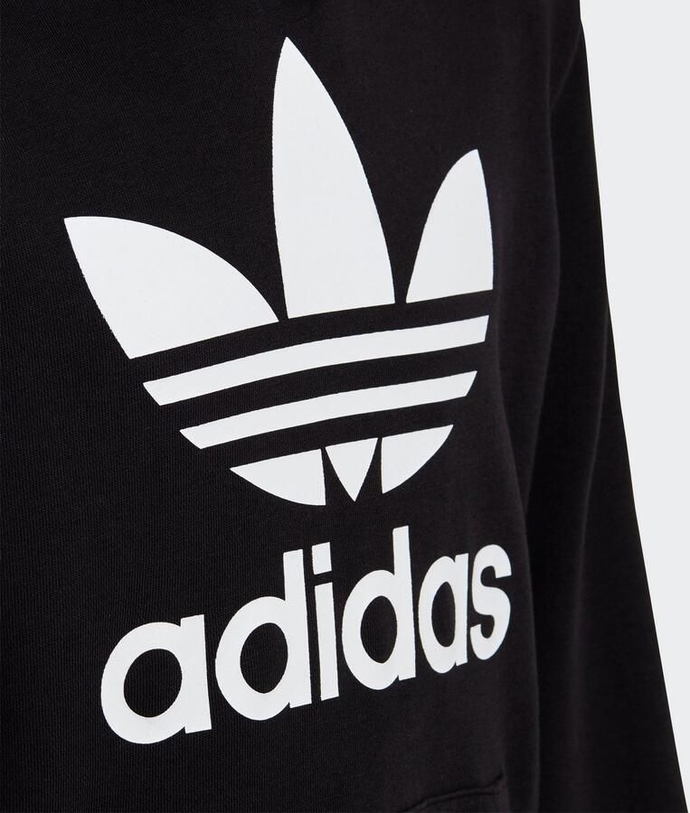 Adidas Originals unisex Adicolor hoodie zwart wit Sweater Katoen Capuchon 128 - Foto 5