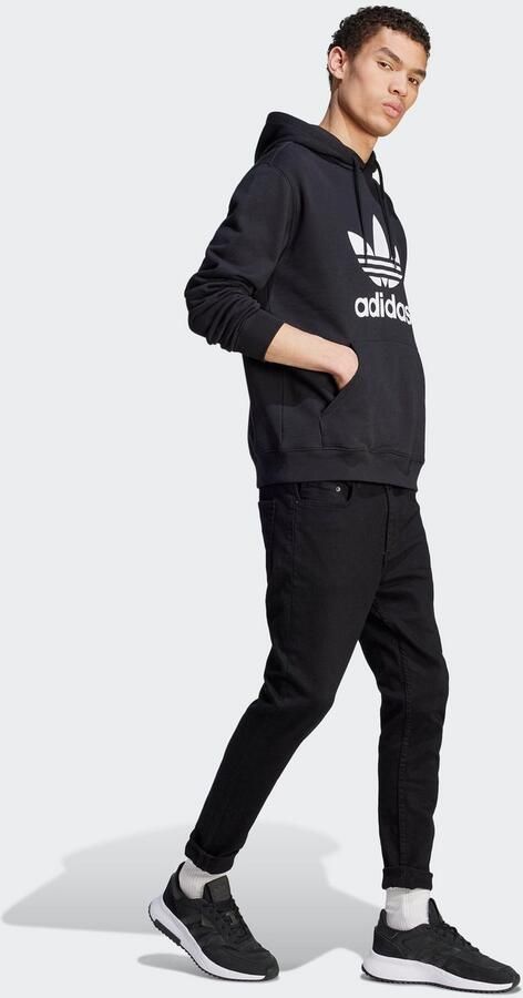 Adidas Originals Hoodie TREFOIL HOODY Hoodie sweatshirt met grote logo-opdruk - Foto 6