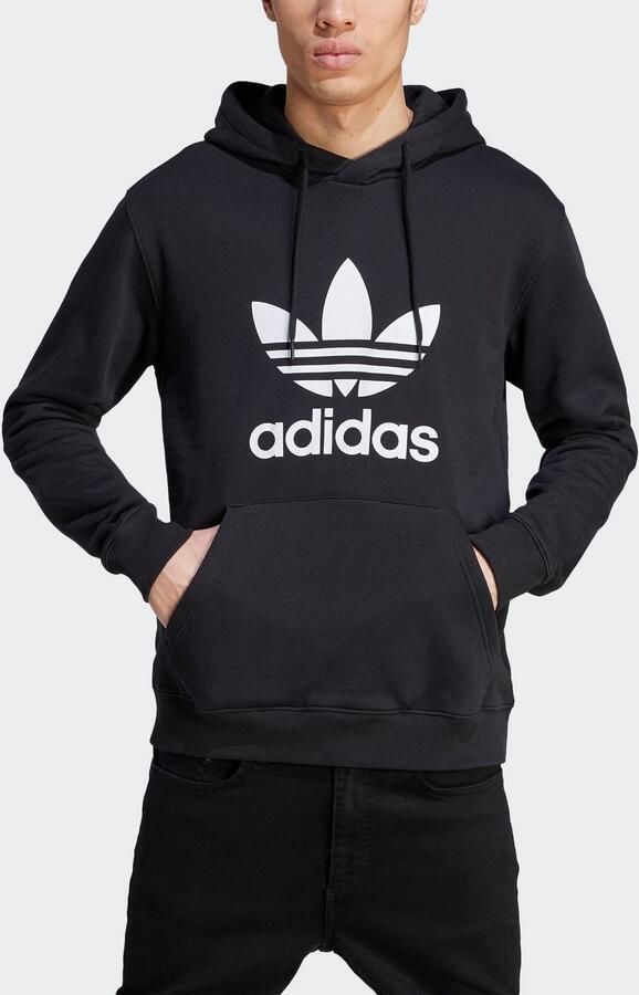 Adidas Originals Hoodie TREFOIL HOODY Hoodie sweatshirt met grote logo-opdruk - Foto 4