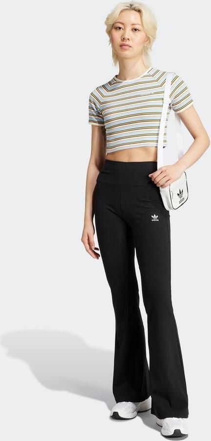 Adidas Originals Legging ESS FL LEGGINGS met uitlopende pijp en rib-look hoge taille (1-delig) - Foto 5