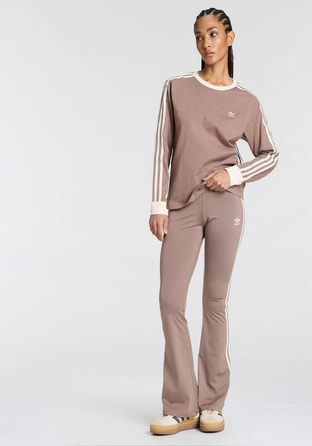 Adidas Originals 3-Stripes Flared Leggings Bruin- Dames Bruin - Foto 7